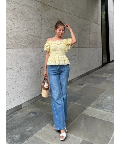 【店舗限定色】Her lip to／La Plage Peplum Top Her lip to La Plage Peplum Top レディース : ZOZOTOWN Yahoo!店