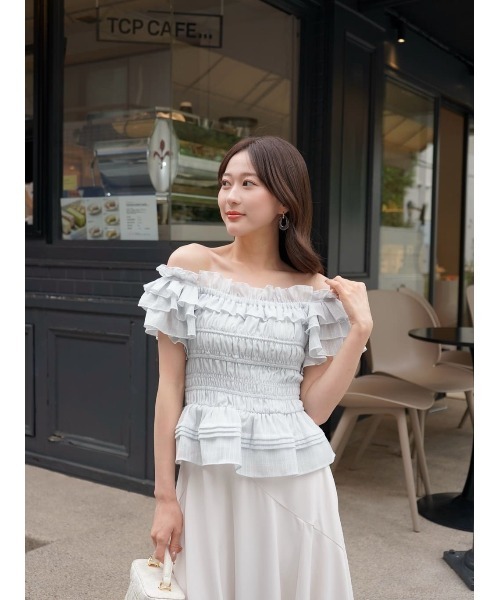 Her lip to La Plage Peplum Top レディース : ZOZOTOWN Yahoo!店