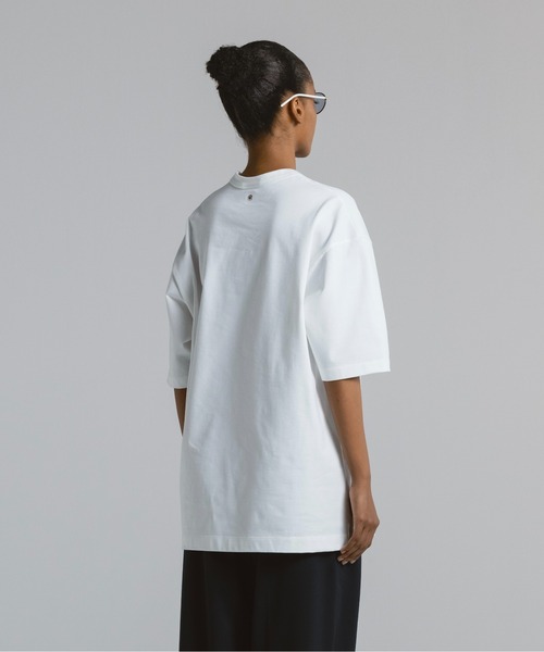 「CINOH」 半袖Tシャツ 3 ホワイト レディース_画像3