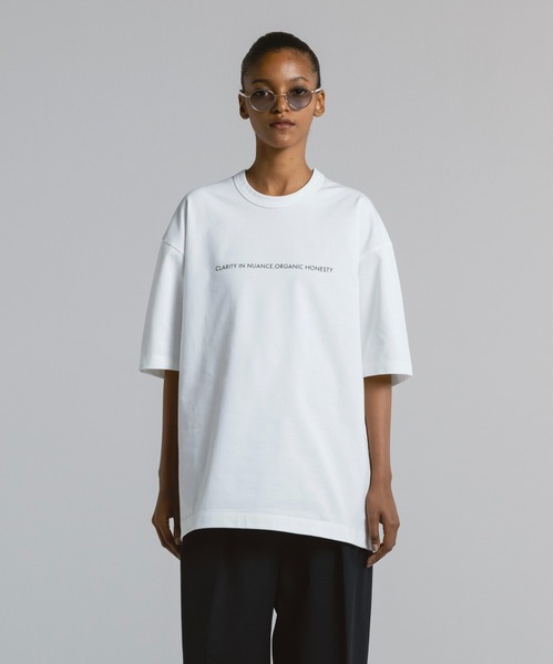 「CINOH」 半袖Tシャツ 3 ホワイト レディース_画像4