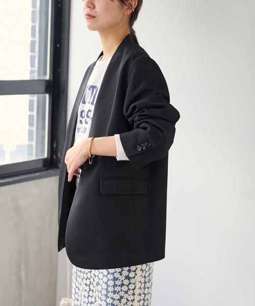 JOURNAL STANDARDrelume ノーカラージャケット JOURNAL STANDARD relume（ジャーナルスタンダード レリューム） ノー
