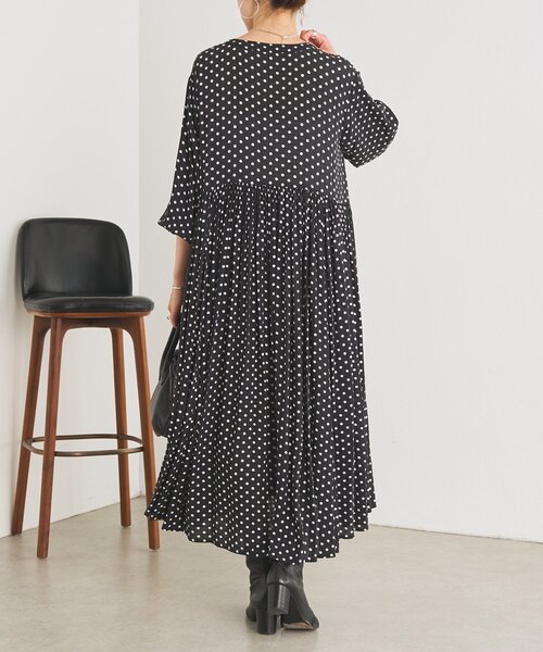 「BEARDSLEY」 長袖ワンピース 0 ブラック レディース_画像3