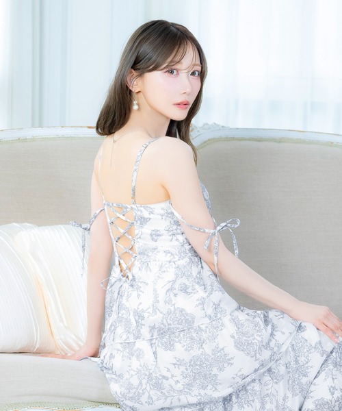 DAZZY（デイジー） ドレス 谷間ジップアームリボントワルドジュイ