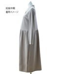 マタニティ 「マタニティ」長袖鹿の子ポロワンピースの詳細画像2