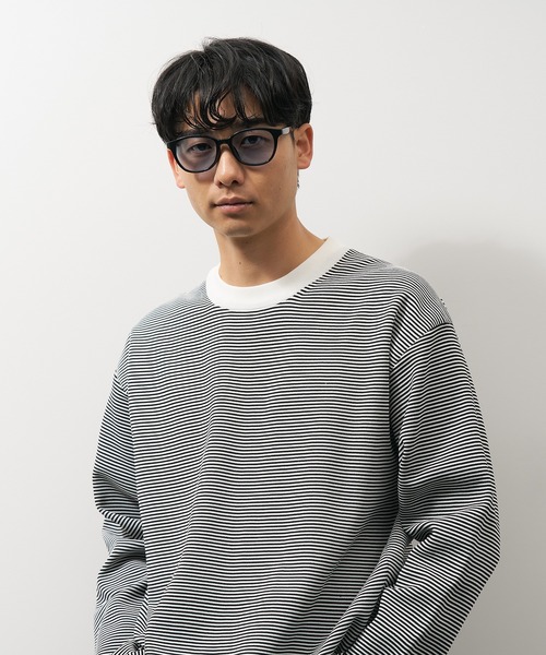 Zoff サングラス　丸みのある太めのウェリントン　度なしグレーレンズメンズ眼鏡 丸みのある太めのウェリントン（ZA201012-49A1）｜メガネのZoff