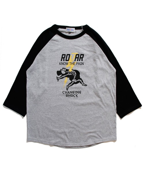 ROTAR tシャツ Know th pain Raglan Tee ラグラン 七分袖 メンズ
