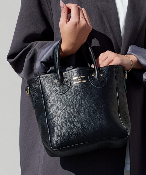 ハンドバッグ YOUNG ＆ OLSEN/ヤングアンドオルセン EMBOSSED LEATHER D TOTE S レザー ハンドバッグ レザーバッグの画像