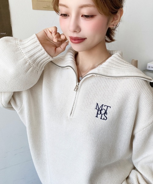 希少 美品 Drawer(ドゥロワー)ハーフジップウールフーディープルオーバー 000000011984-18-xl.jpg?t=