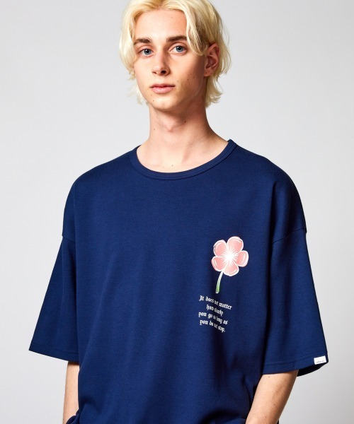 rehacer tシャツ : Links Flower On Wide Loose CS Made in