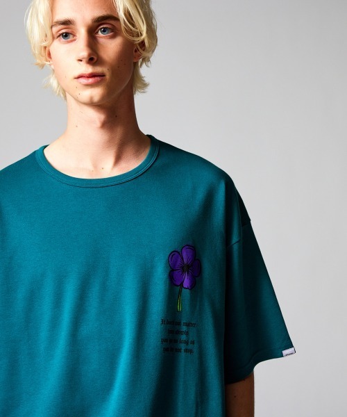 rehacer tシャツ : Links Flower On Wide Loose CS Made in