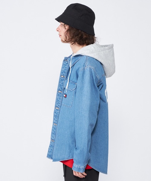 TOMMY JEANS デニムジャケット gジャン フーデッドデニムシャ