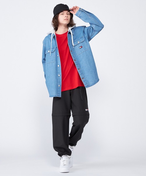 とみー TOMMY JEANS デニムジャケット gジャン フーデッドデニムシャ