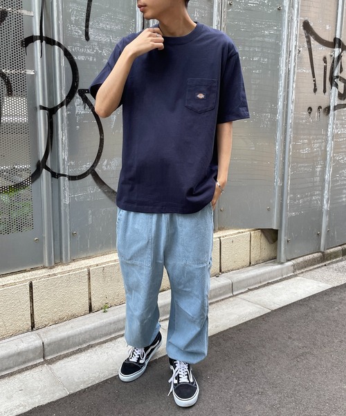 Dickies tシャツ 「Dickies」天竺ポケット付きミニワッペンT