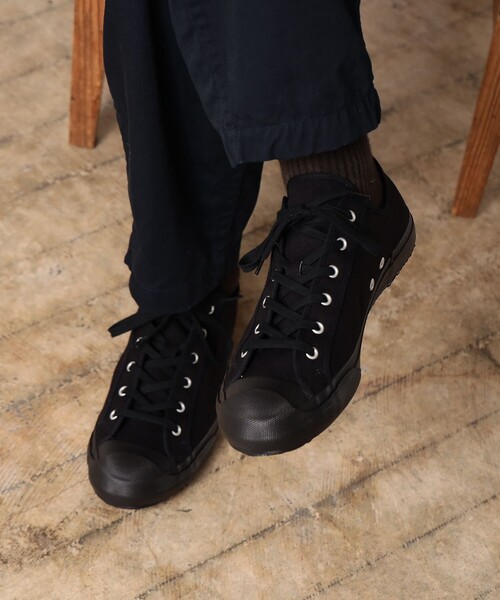 未使用　23SS　DOEK × fennica　スニーカー　ブラック　24cm fennica スニーカー GOOD WEAVER / DOEK SHOE INDUSTRIES COURT