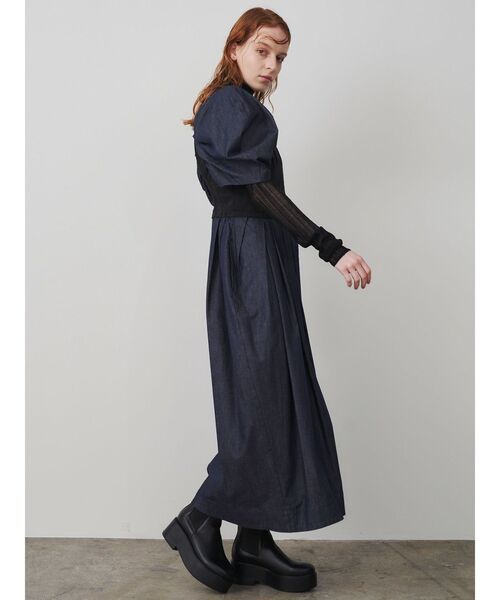 ELENDEEK（エレンディーク） ブーツ プラットフォームサイドゴアブーツ