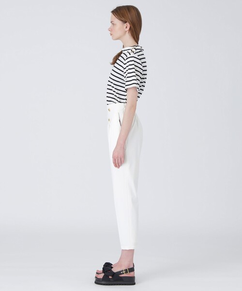 パンツ ストレッチテーパードパンツ LABEL BLUE