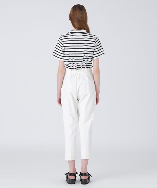 パンツ ストレッチテーパードパンツ LABEL BLUE