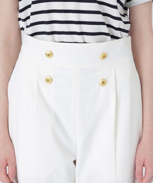 パンツ ストレッチテーパードパンツ LABEL BLUE