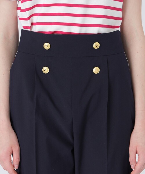 パンツ ストレッチテーパードパンツ LABEL BLUE