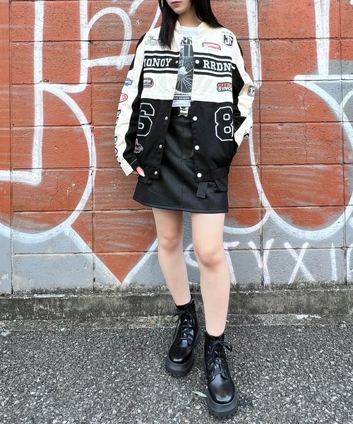 ブルゾン アウター 2WAYレーシングジャケット レディース メンズ