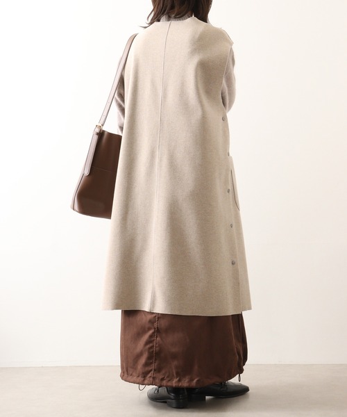 ベスト ジレ 「EGLANTINE」フェイクウールロングジレ レディース EGLANTINE ベスト ジレ 「EGLANTINE」フェイクウールロングジレ