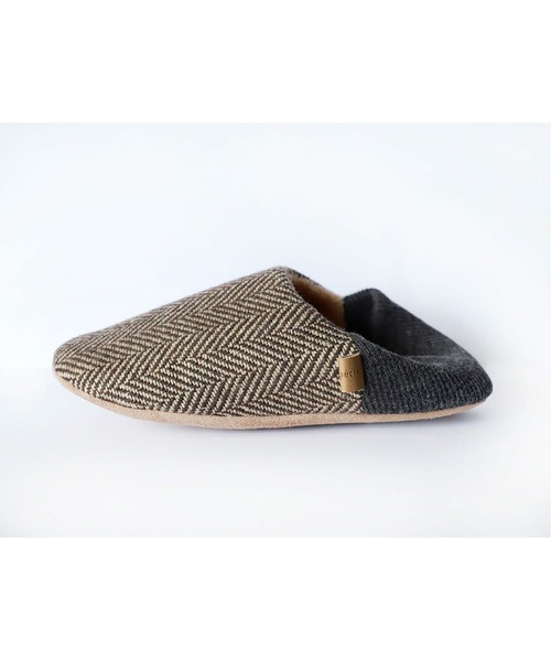 a.depeche スリッパ 「a.depeche:アデペシュ」kolin wool baboosh HB L ルームシューズ ...