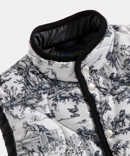 LAVENHAM MICKFIELD ベスト ウィメンズ　ジャガード LAVENHAM ベスト ジレ JACQUARD A LINE MICKFIELD WOMENS