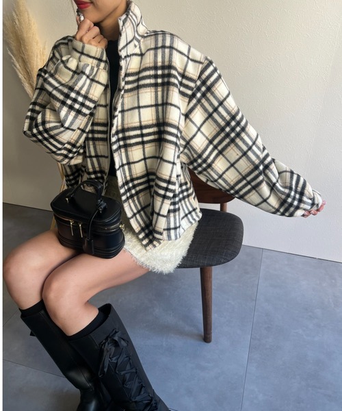 ステンカラーコート コート スタンドカラーＡラインフレアジャケット レディース | LACーVERT | 09