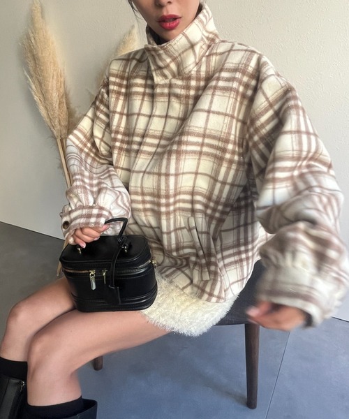 ステンカラーコート コート スタンドカラーＡラインフレアジャケット レディース | LACーVERT | 18