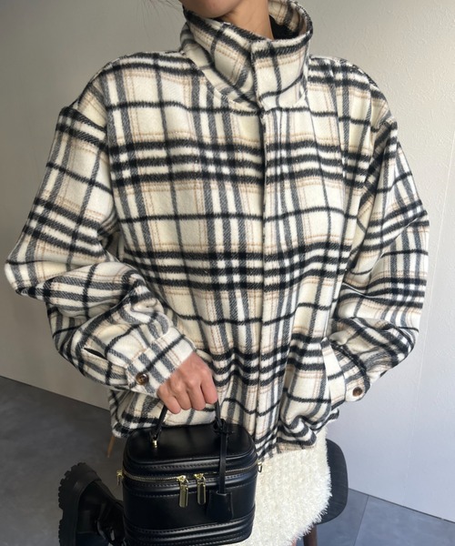 ステンカラーコート コート スタンドカラーＡラインフレアジャケット レディース | LACーVERT | 03