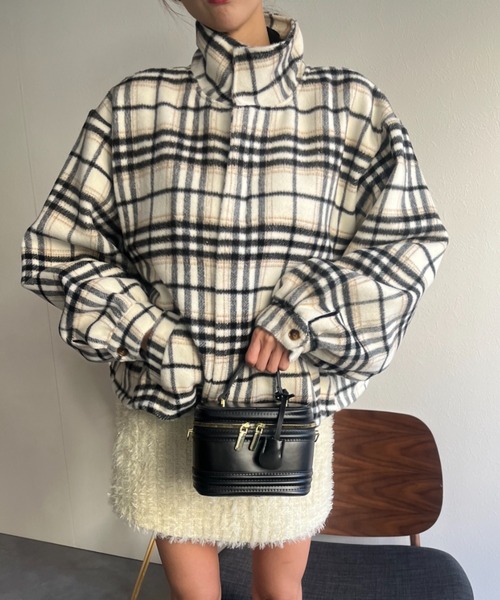 ステンカラーコート コート スタンドカラーＡラインフレアジャケット レディース | LACーVERT | 05