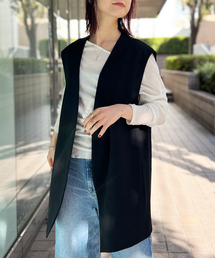Rouge vif ベスト ジレ ノーカラージレジャケット レディース