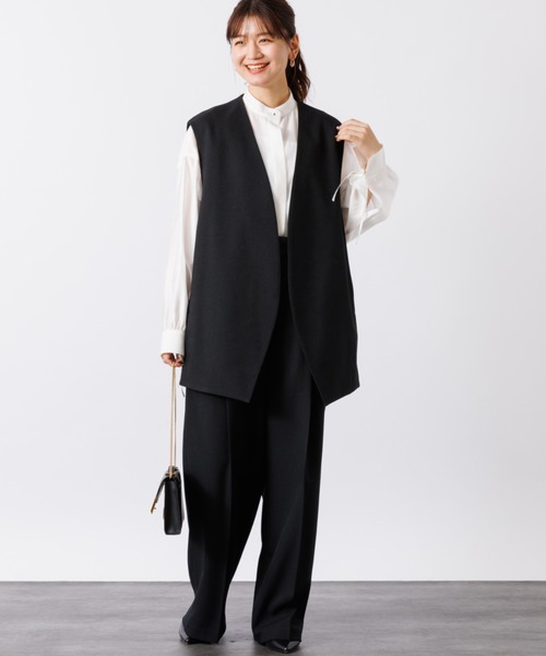 Rouge vif ベスト ジレ ノーカラージレジャケット レディース