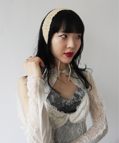 Port ヘアバンド レース 編み ニット : ZOZOTOWN Yahoo!店