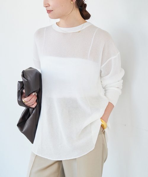 ドゥーズィエムクラス Sheer Waffle Tシャツ Deuxieme Classe（ドゥーズィエムクラス） tシャツ Sheer Waffle T