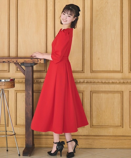 SWINGLE（スウィングル） ワンピース スカラネックポンチドレス