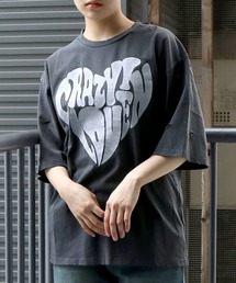 STARTEXCEEDEND 半袖Ｔシャツ ヴィンテージ ダメージ ストリート Starting Over tシャツ Pigment hard wash ripped T/ピグメント