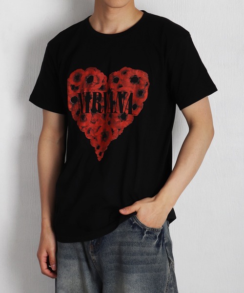 ROCK OFF tシャツ ROCKOFFプリントTシャツ（ニルヴァーナ） メンズ