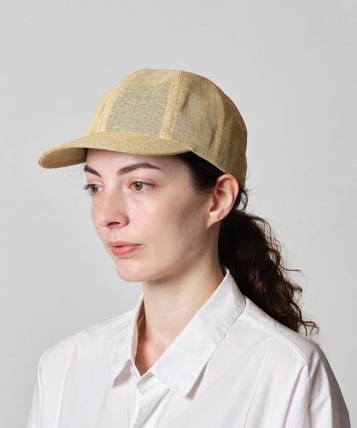 ナインテーラー　キャップ Nine Tailor × kuros'別注品】コットンリネンキャップ 黒 日本製