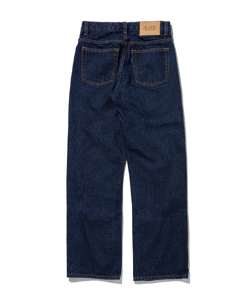 SINK kotohayokozawa」 加工デニムパンツ M インディゴブルー  