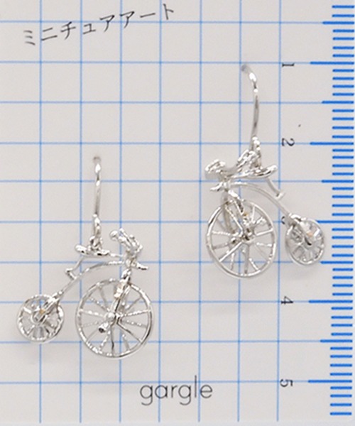 ピアス gargle ガーグル：ミニチュアシリーズ レトロ自転車 ピアス  