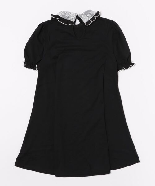 Ank Rouge ワンピース 黒 半袖 オフショルZIPカットワンピース - Ank Rouge(アンクルージュ)の