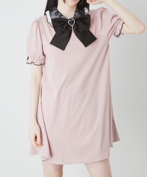 Ank Rouge ワンピース 衿レースカットOP : ZOZOTOWN Yahoo!店