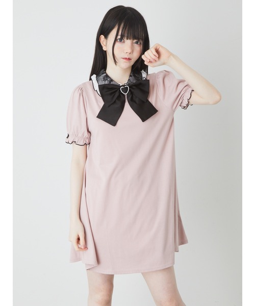 Ank Rouge ワンピース 衿レースカットOP : ZOZOTOWN Yahoo!店