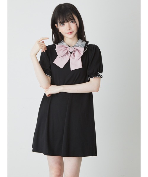 Ank Rouge ワンピース 衿レースカットOP : ZOZOTOWN Yahoo!店