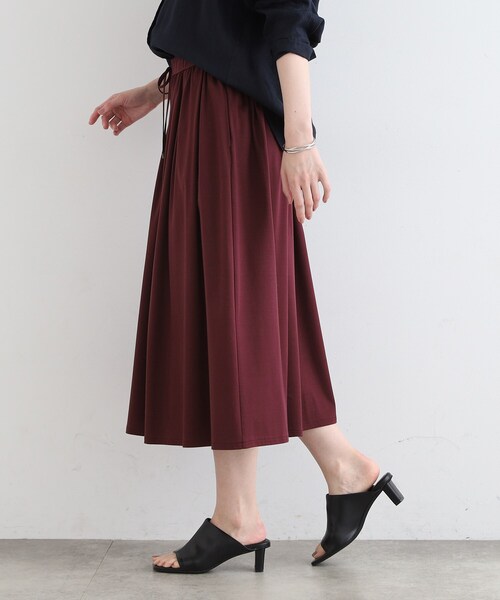 パンツ 「洗える／ウエストゴム」ジャージスカーチョ レディース