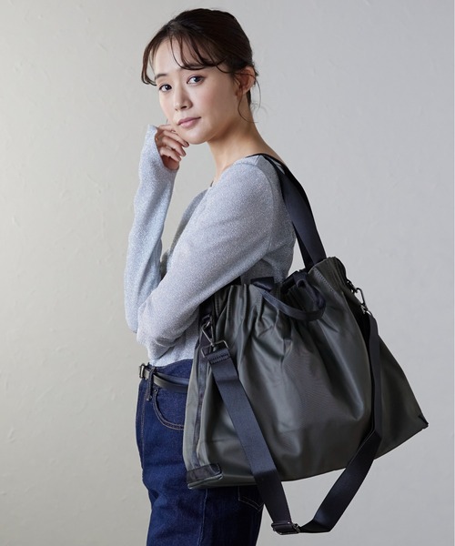 Lien Select トートバッグ ギャザーナイロントート バッグ / 通勤 通学