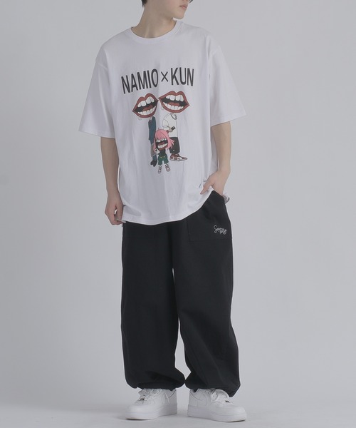 RE730 tシャツ なみおくんが3人プリント半袖Tシャツ メンズ : ZOZOTOWN