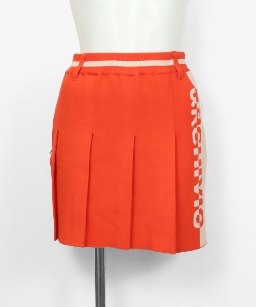 archivio（アルチビオ） スカート 「LADIES」配色ニットプリーツ