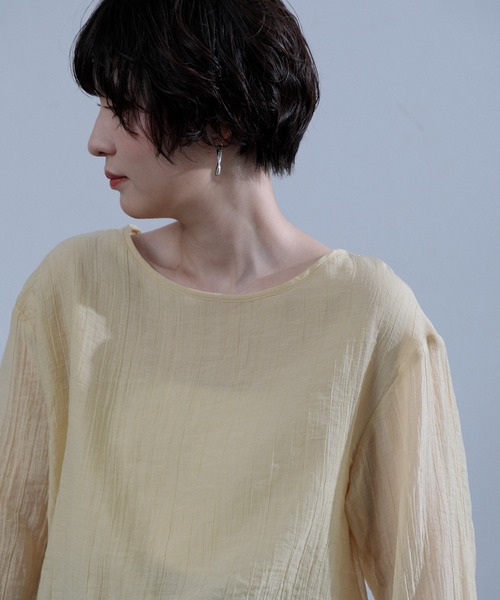 CurensologyシアーフライスボクシーTシャツ　ブルー Curensology tシャツ Curensology(カレンソロジー)/シアー